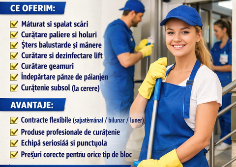 Servicii de Curatenie in Asociatii de Propietari