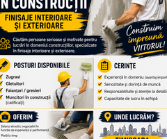 Angajam Finisori Interior/Exteriori